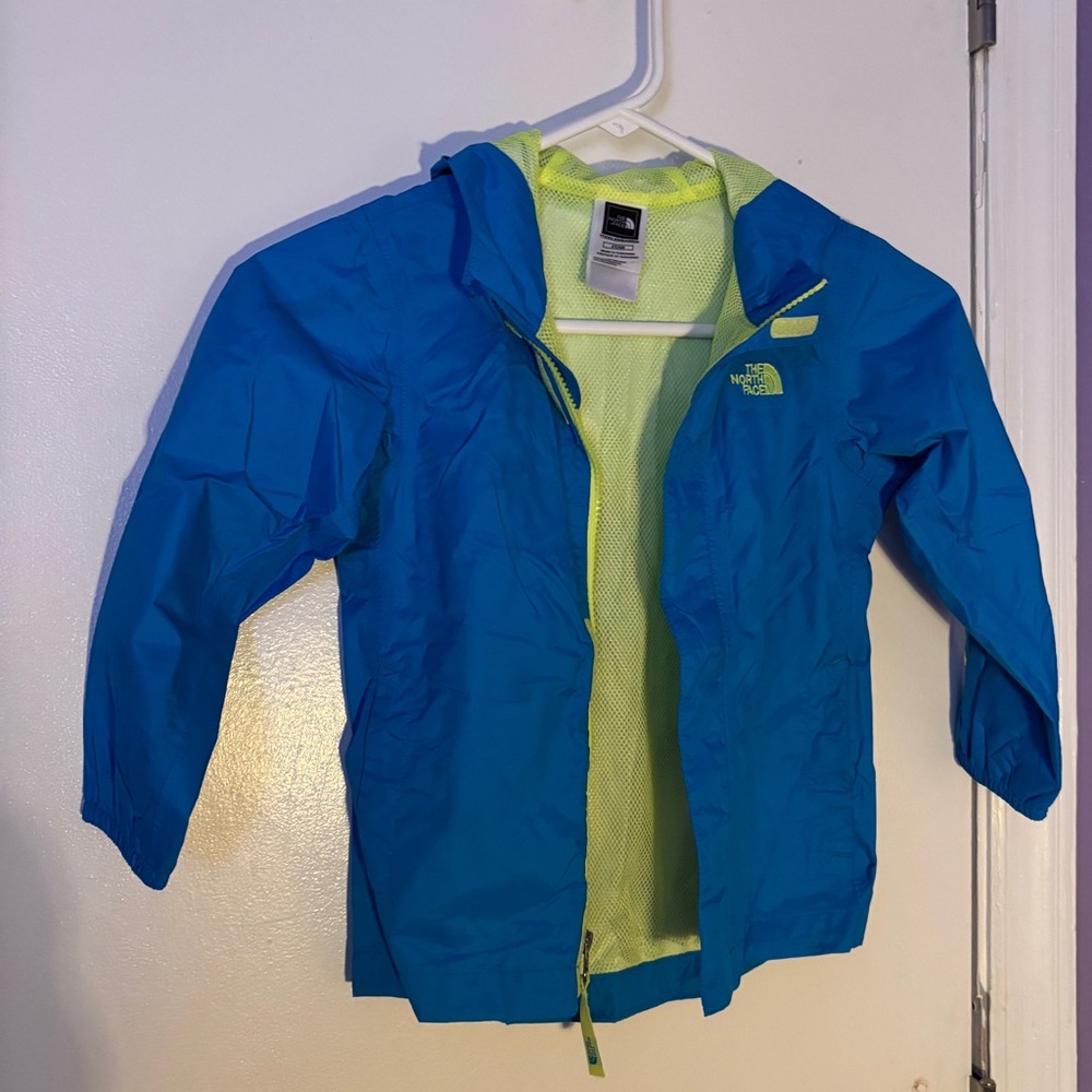 The North Face Blue and Yellow Mesh Jacket